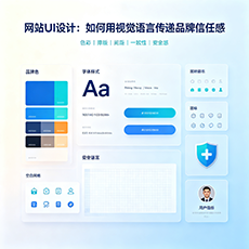 文山建站-网站UI设计：如何用视觉语言传递品牌信任感
